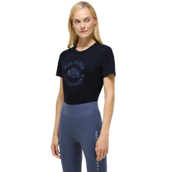 Damen-T-Shirt mit kurzen Ärmeln Pasadena Tommy Hilfiger Equestrian Wüstenhimmel Blau