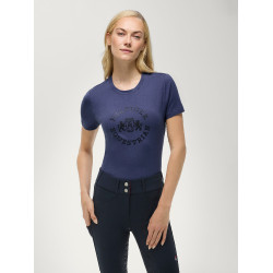 Damen-T-Shirt mit kurzen Ärmeln Pasadena Tommy Hilfiger Equestrian Verwaschenes Indigo