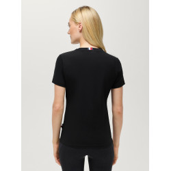 Kurzarm-T-Shirt mit Strass Tommy Hilfiger Equestrian Malibu Damen Schwarz