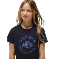 Kurzarm-T-Shirt Tommy Hilfiger Equestrian Pasadena Young Rider Wüstenhimmel Blau