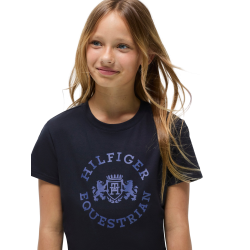 Kurzarm-T-Shirt Tommy Hilfiger Equestrian Pasadena Young Rider Wüstenhimmel Blau