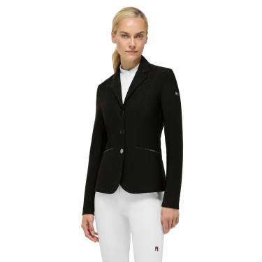 Damen-Turnierjacke Costa Strass Tommy Hilfiger Equestrian Schwarz / schwarz