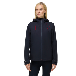 Wasserdichte Damenjacke Tommy Hilfiger Equestrian Upland, airbagkompatibel Wüstenhimmel Blau
