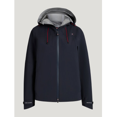 Wasserdichte Damenjacke Tommy Hilfiger Equestrian Upland, airbagkompatibel Wüstenhimmel Blau