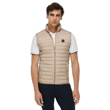 Ärmellose gesteppte Weste Tommy Hilfiger Equestrian Montero Herren Beige Ärmellose gesteppte Weste Tommy Hilfiger Equestrian Montero Herren Beige