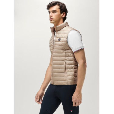 Ärmellose gesteppte Weste Tommy Hilfiger Equestrian Montero Herren Beige Ärmellose gesteppte Weste Tommy Hilfiger Equestrian Montero Herren Beige