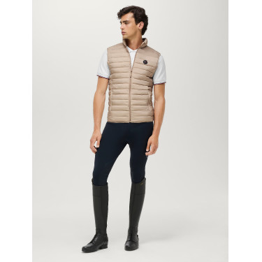 Ärmellose gesteppte Weste Tommy Hilfiger Equestrian Montero Herren Beige Ärmellose gesteppte Weste Tommy Hilfiger Equestrian Montero Herren Beige
