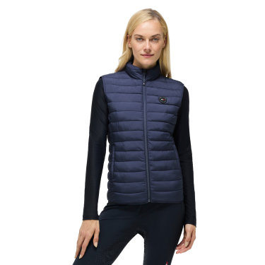 Damen Steppweste Tommy Hilfiger Equestrian Serano Verwaschenes Indigo