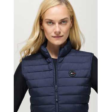 Damen Steppweste Tommy Hilfiger Equestrian Serano Verwaschenes Indigo
