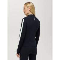 Damen-Strickjacke mit Reißverschluss Tommy Hilfiger Equestrian Mirada Wüstenhimmel Blau Damen-Strickjacke mit Reißverschluss Tommy Hilfiger Equestrian Mirada Wüstenhimmel Blau