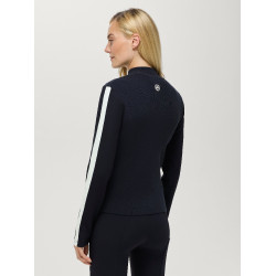 Damen-Strickjacke mit Reißverschluss Tommy Hilfiger Equestrian Mirada Wüstenhimmel Blau
