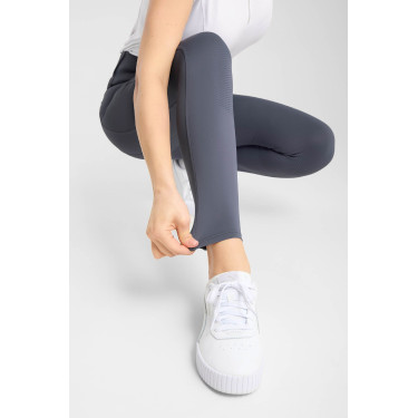 Damen Hybrid Reitleggings Horze Anya Fullgrip Grau
