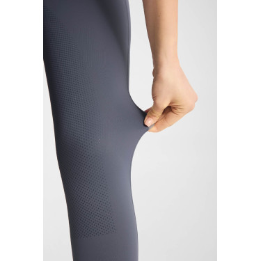 Damen Hybrid Reitleggings Horze Anya Fullgrip Grau
