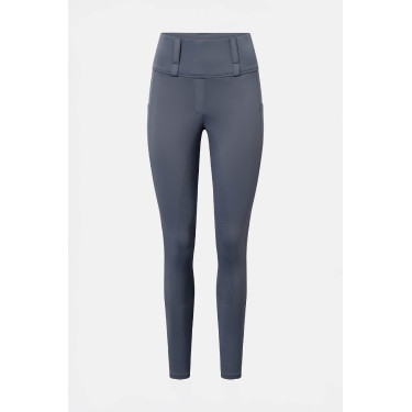 Damen Hybrid Reitleggings Horze Anya Fullgrip Grau