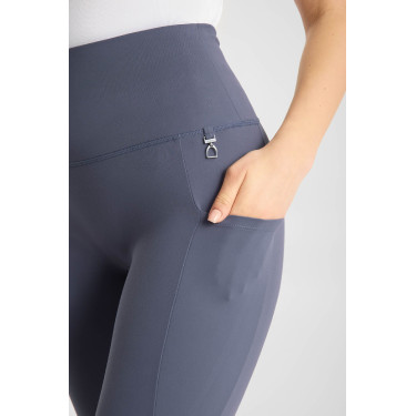 Damen-Reitleggings Gillian Horze mit hohem Bund und Vollbesatz aus Silikon Grau Damen-Reitleggings Gillian Horze mit hohem Bund und Vollbesatz aus Silikon Grau
