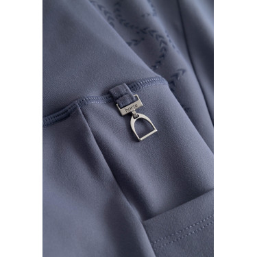 Damen-Reitleggings Gillian Horze mit hohem Bund und Vollbesatz aus Silikon Grau Damen-Reitleggings Gillian Horze mit hohem Bund und Vollbesatz aus Silikon Grau