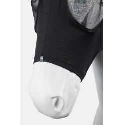 Elastische Fliegenmaske zum Überziehen von Horze Schwarz