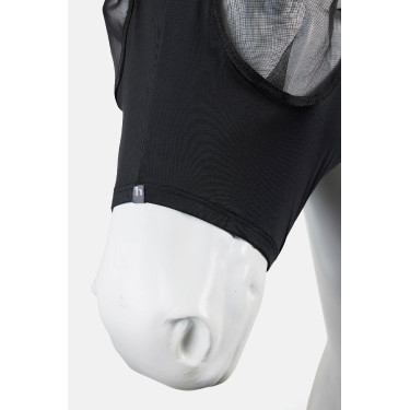 Elastische Fliegenmaske zum Überziehen von Horze Schwarz