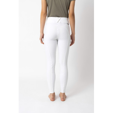 Reithose mit Grip-Besatz Horze Grand Prix Pro Damen Weiß / Türkisblau Weiß Reithose mit Grip-Besatz Horze Grand Prix Pro Damen Weiß / Türkisblau Weiß