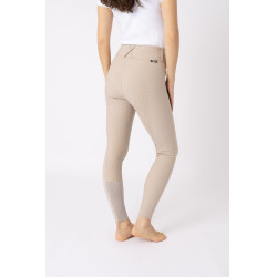 Reithose mit Vollbesatz Grip Horze Grand Prix Pro Damen Einfache Trense Beige