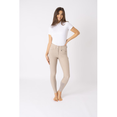 Reithose mit Vollbesatz Grip Horze Grand Prix Pro Damen Einfache Trense Beige