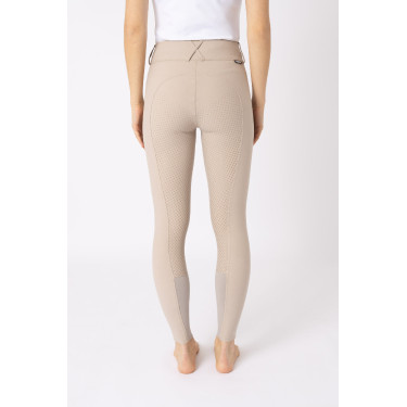 Reithose mit Vollbesatz Grip Horze Grand Prix Pro Damen Einfache Trense Beige