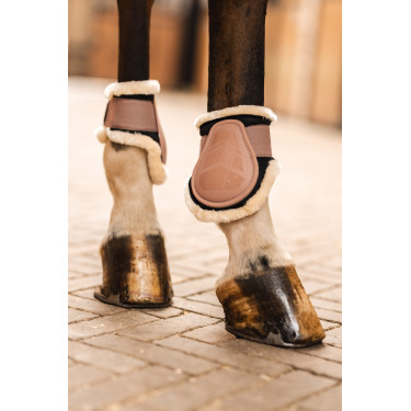 Gamaschen Caliber Horze Lammfell Biskuitbraun