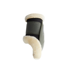 Gamaschen Caliber Horze Lammfell Khakigrüner Käfer Gr&uuml;n