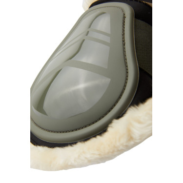 Gamaschen Caliber Horze Lammfell Khakigrüner Käfer Gr&uuml;n