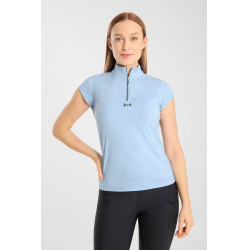 Trainings-T-Shirt B Vertigo Joelle kurzarm Damen Ceruleanblau