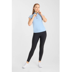 Trainings-T-Shirt B Vertigo Joelle kurzarm Damen Ceruleanblau