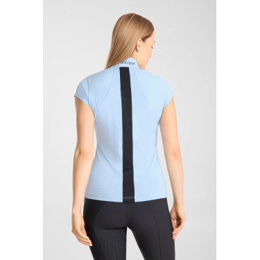 Trainings-T-Shirt B Vertigo Joelle kurzarm Damen Ceruleanblau