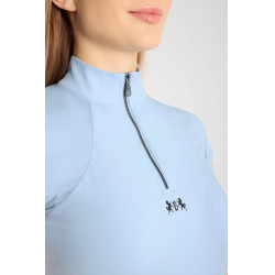 Trainings-T-Shirt B Vertigo Joelle kurzarm Damen Ceruleanblau