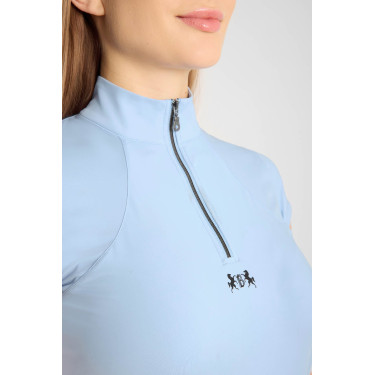 Trainings-T-Shirt B Vertigo Joelle kurzarm Damen Ceruleanblau