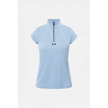 Trainings-T-Shirt B Vertigo Joelle kurzarm Damen Ceruleanblau