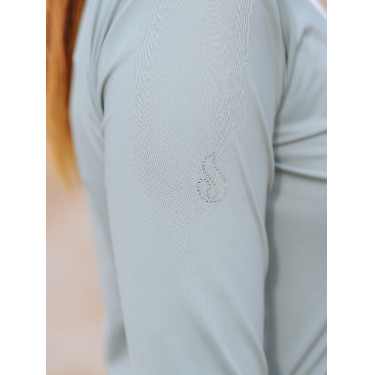 Damen-Langarm-Poloshirt Le Sabotier Ysance