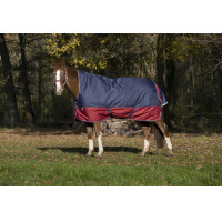Equithème Tyrex 1200 D High Neck Decke Marine / Bordeaux Blau Equithème Tyrex 1200 D High Neck Decke Marine / Bordeaux Blau