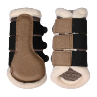HKM Comfort Premium Mesh Gamaschen mit Fell