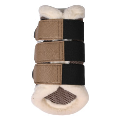 HKM Comfort Premium Mesh Gamaschen mit Fell