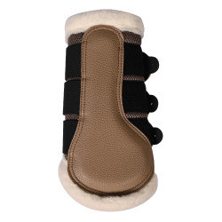 HKM Comfort Premium Mesh Gamaschen mit Fell