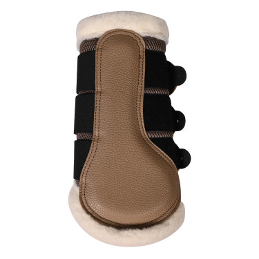 HKM Comfort Premium Mesh Gamaschen mit Fell