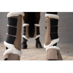 HKM Comfort Premium Mesh Gamaschen mit Fell