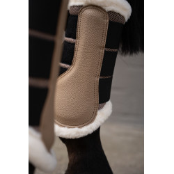 HKM Comfort Premium Mesh Gamaschen mit Fell