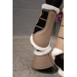 HKM Comfort Premium Mesh Gamaschen mit Fell