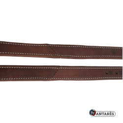 Signatur-Steigbügelriemen von Antares, doppelt mit Kalbsleder