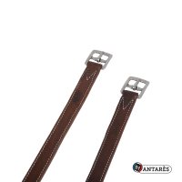 Signatur-Steigbügelriemen von Antares, doppelt mit Kalbsleder Signatur-Steigbügelriemen von Antares, doppelt mit Kalbsleder