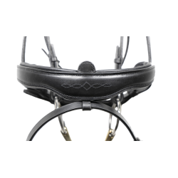 Anatomisches Dressur-Zaumzeug Signature by Antares mit kombiniertem Reithalfter