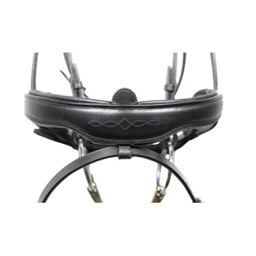 Anatomisches Dressur-Zaumzeug Signature by Antares mit kombiniertem Reithalfter