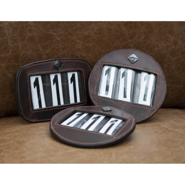 Nummernhalter für Schabracke LeMieux Braun