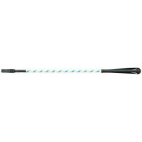 Silbernes Bandpeitsche T de T Gelb / Blau